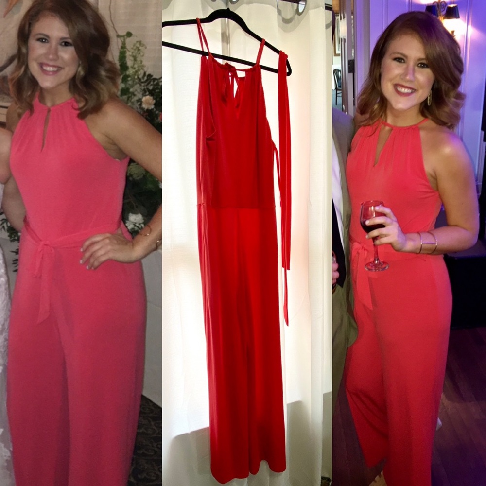 SOLD Ralph Lauren coral jumpsuit